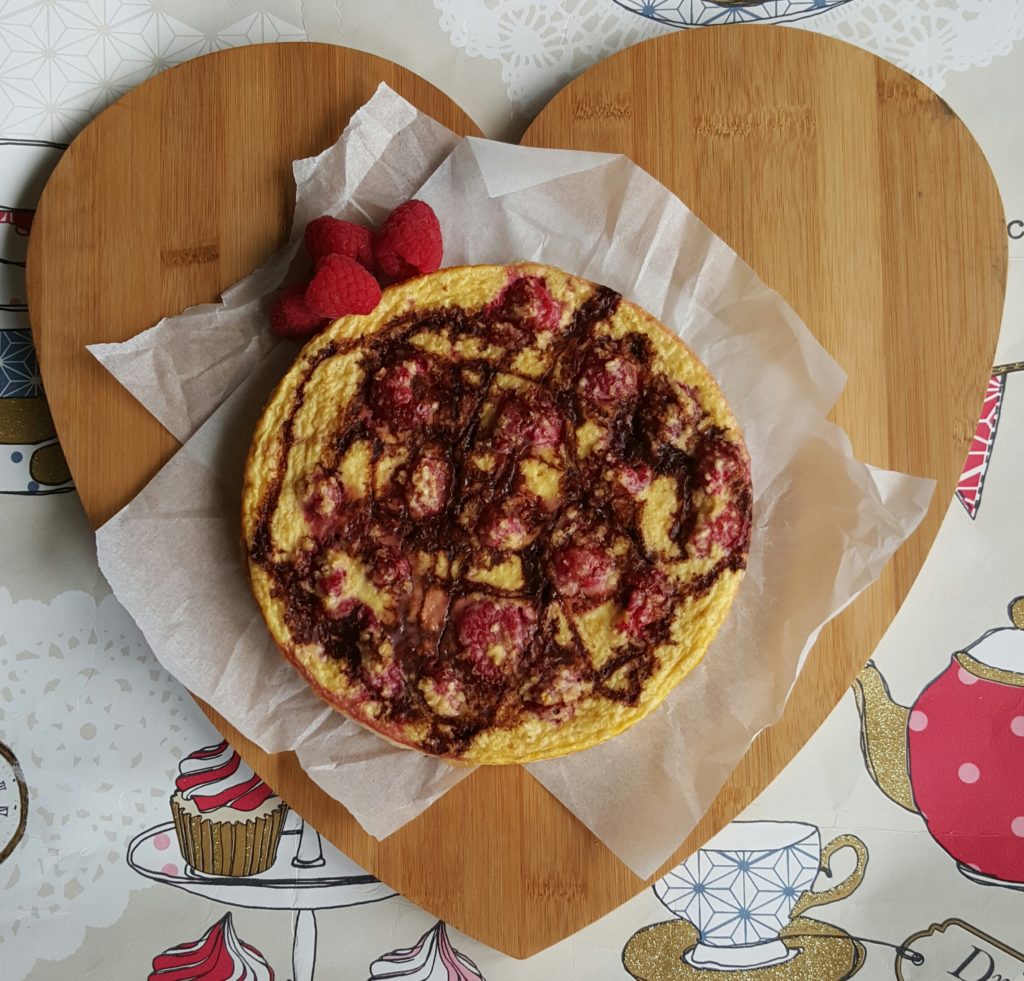 Raspberry Choc Shot baked oats