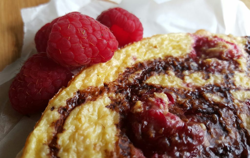 Raspberry Choc Shot baked oats