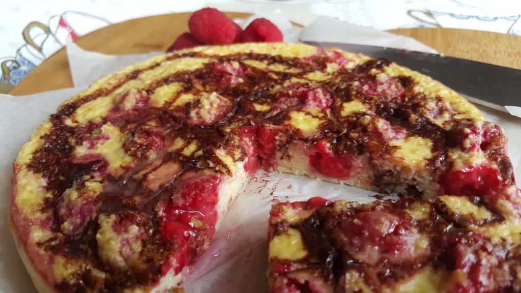 Raspberry Choc Shot baked oats