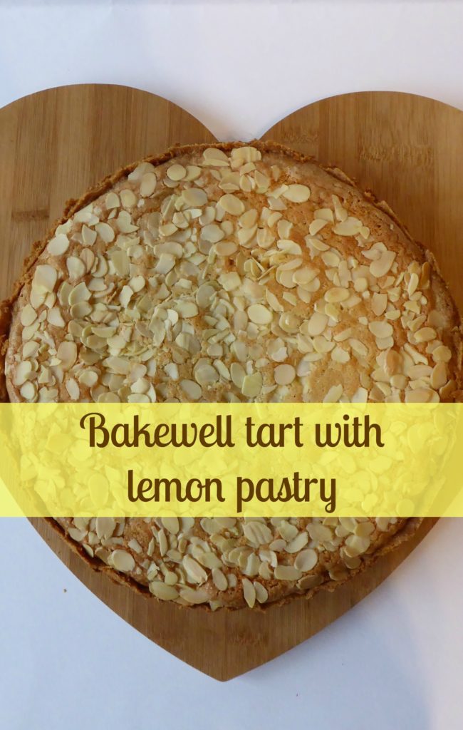 Bakewell tart with lemon pastry - Pin It