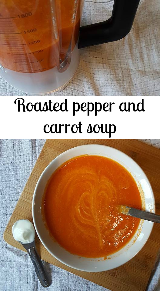 Roasted pepper and carrot soup