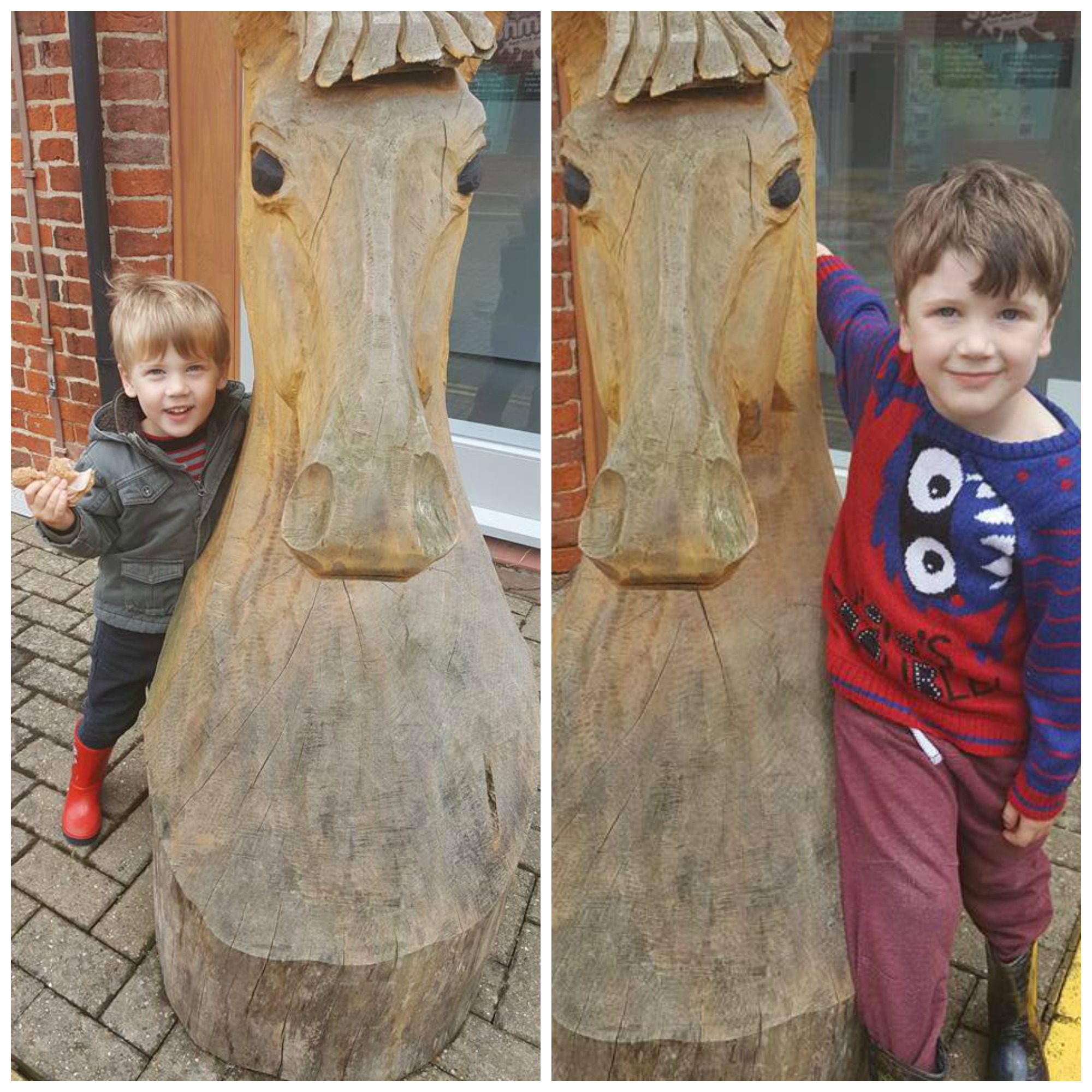 Boys at Bransby horses