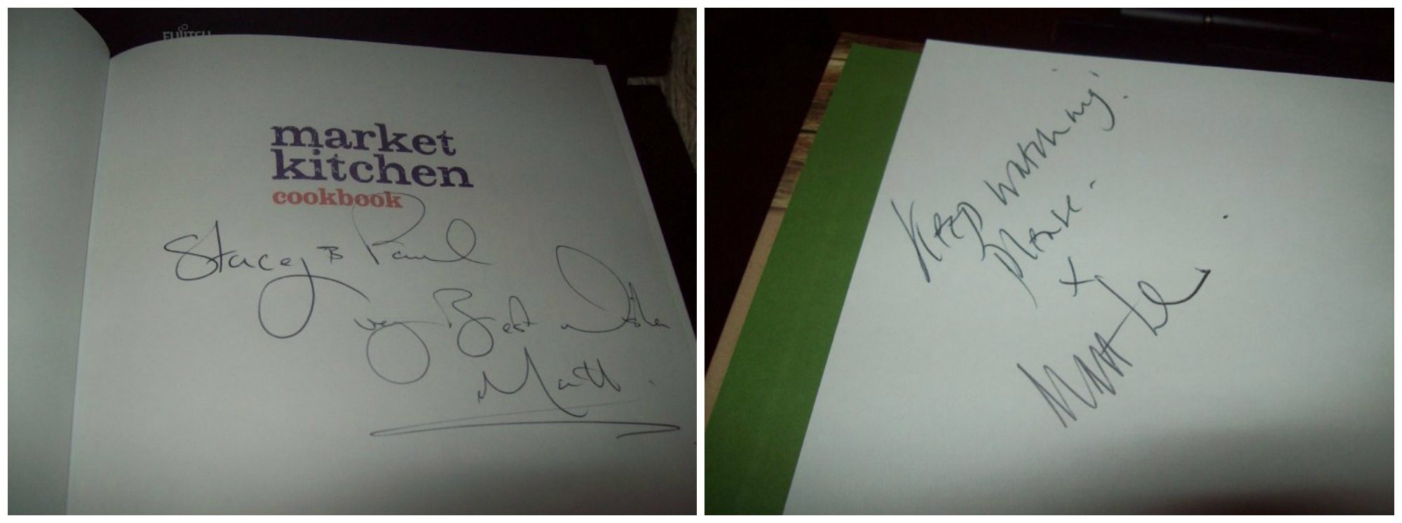 Market Kitchen signed cook book
