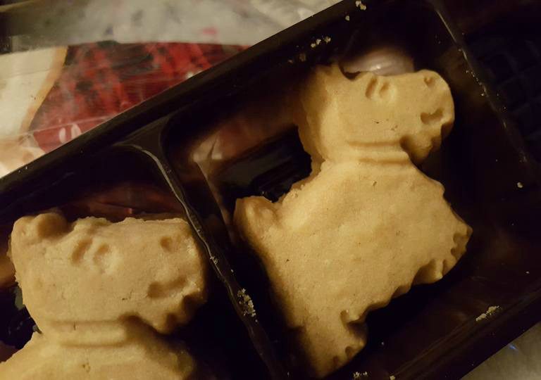 Walker's shortbread Scottie dogs