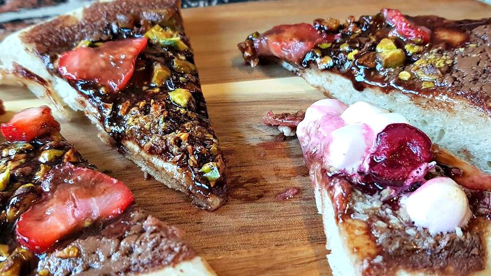 Dessert pizza two ways