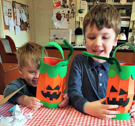 Halloween Toucan box, jack o lanterns