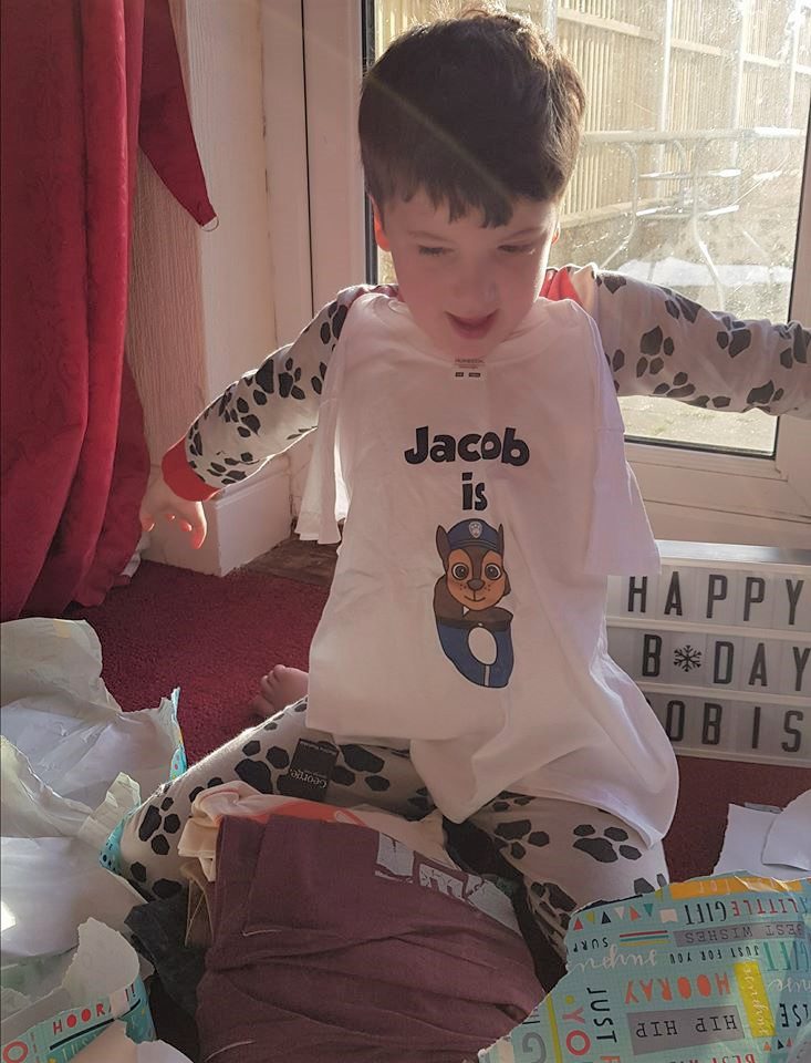 Jacob's birthday, birthday t shirt, Jacob is 6