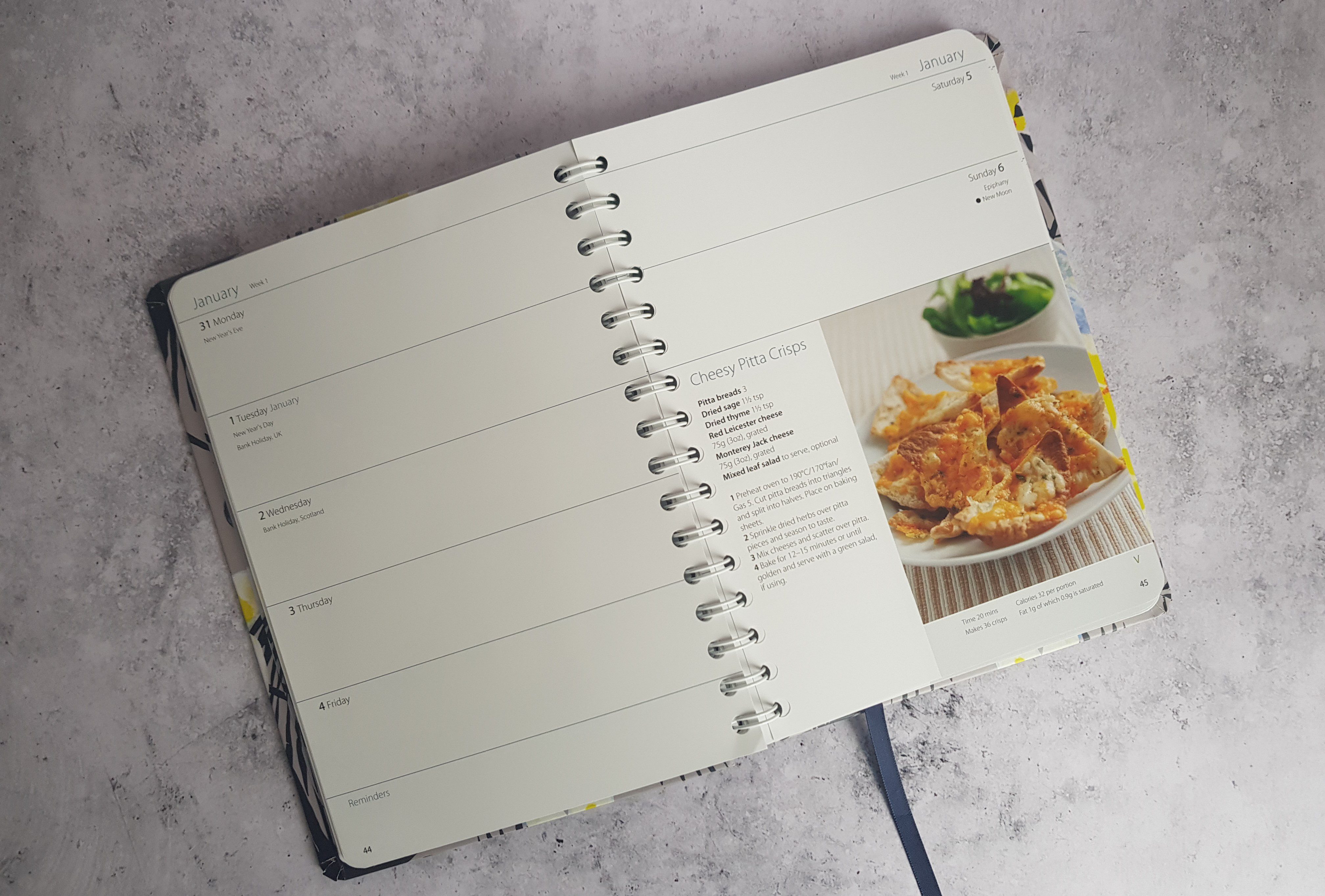 Dairy Diary recipe diary inside