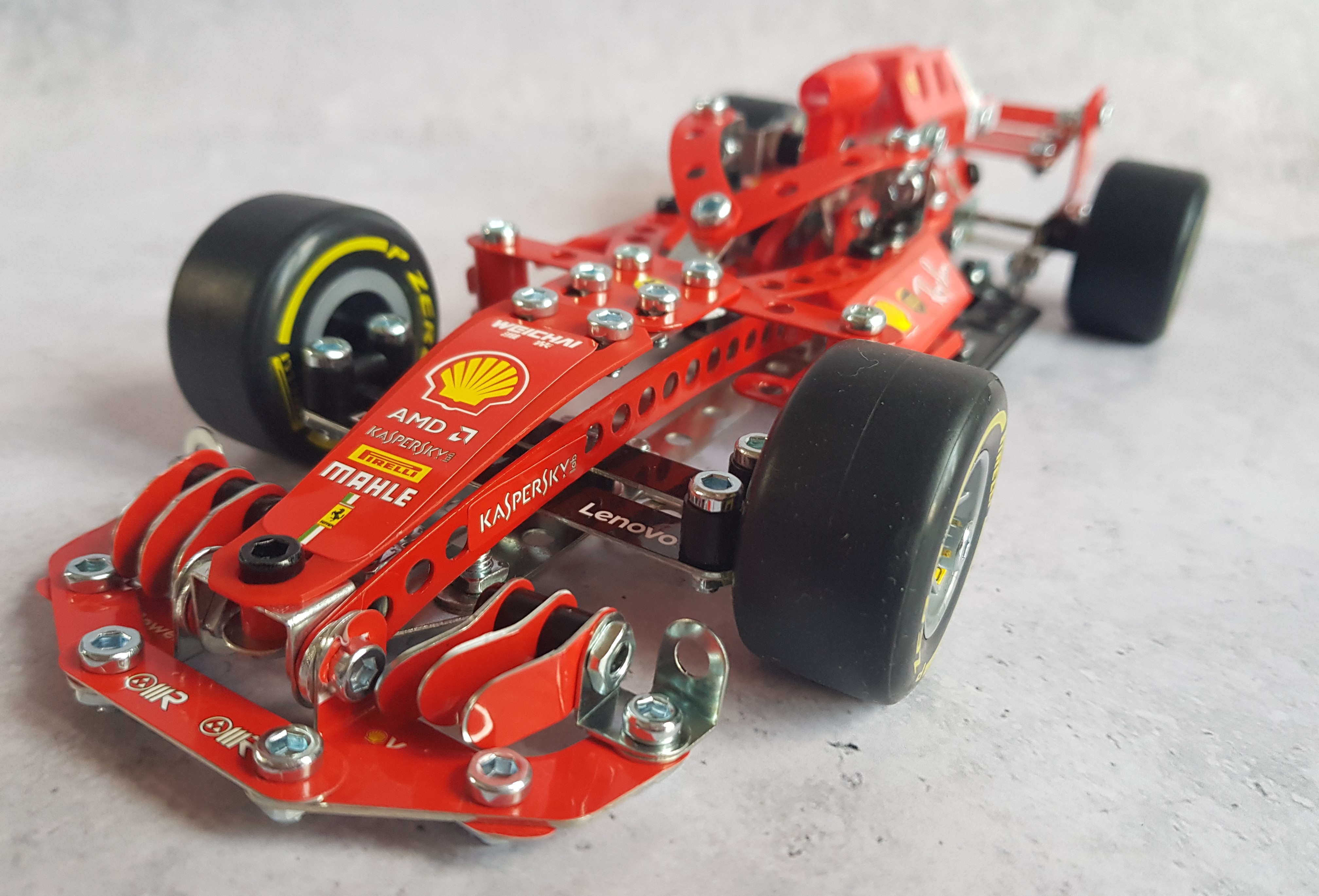 Meccano Ferrari Formula 1 vehicle front view