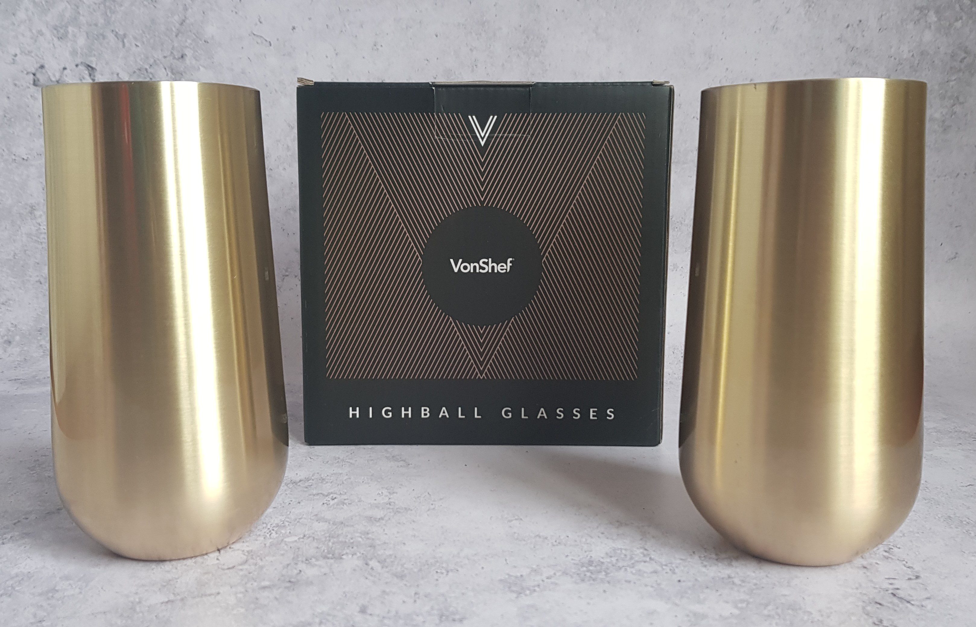 VonHaus highball glasses