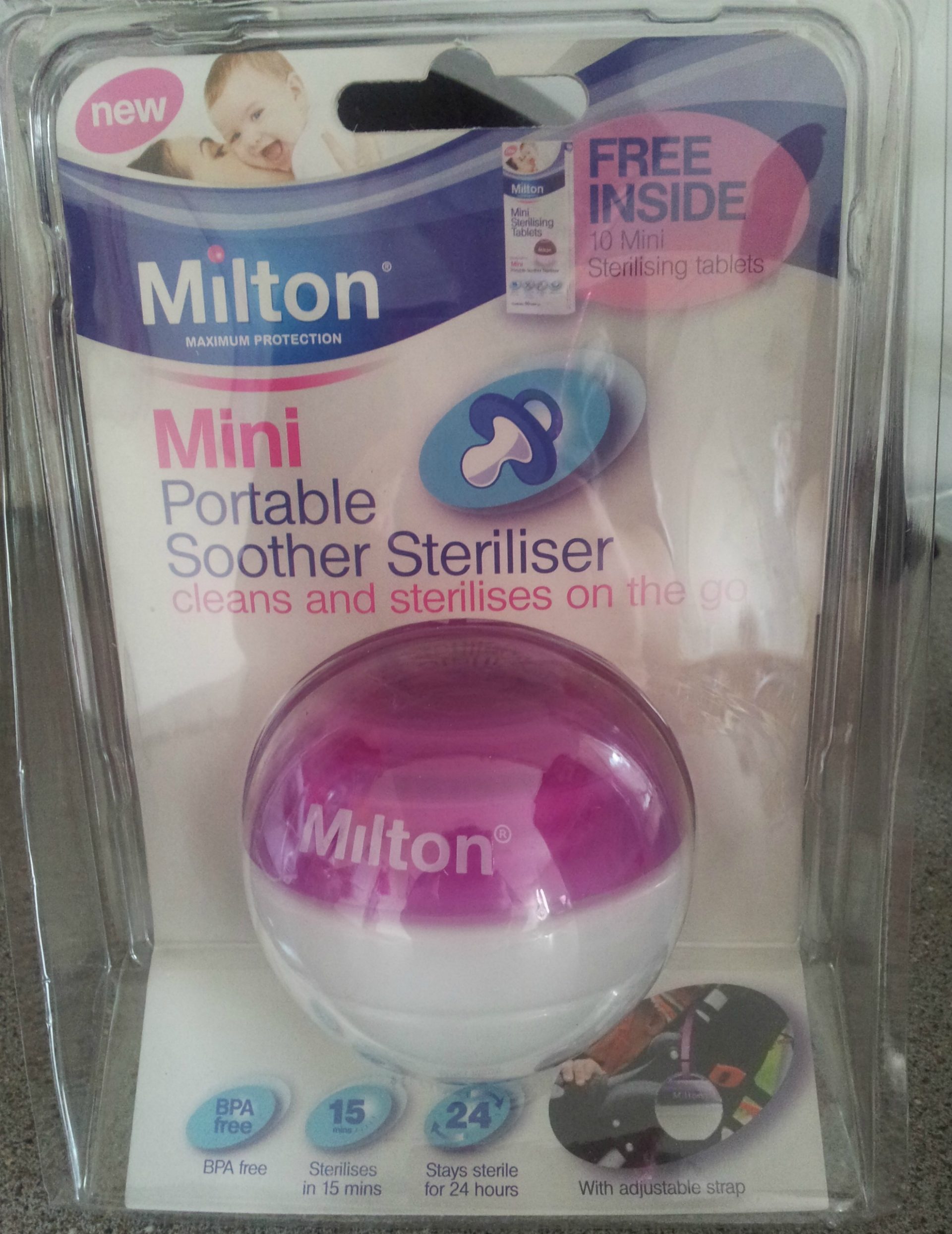 Milton Mini portable soother steriliser review