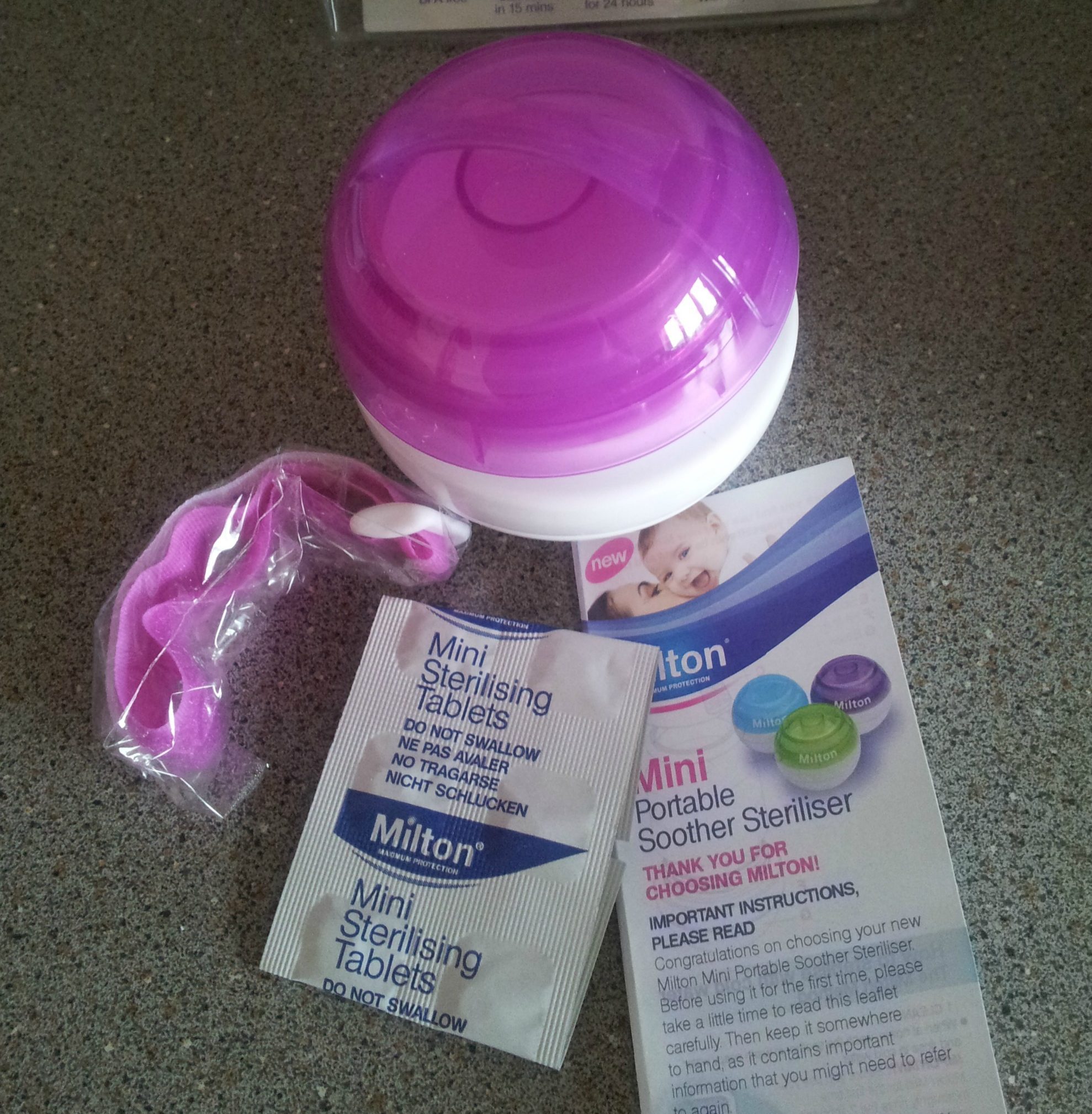 Milton mini contents