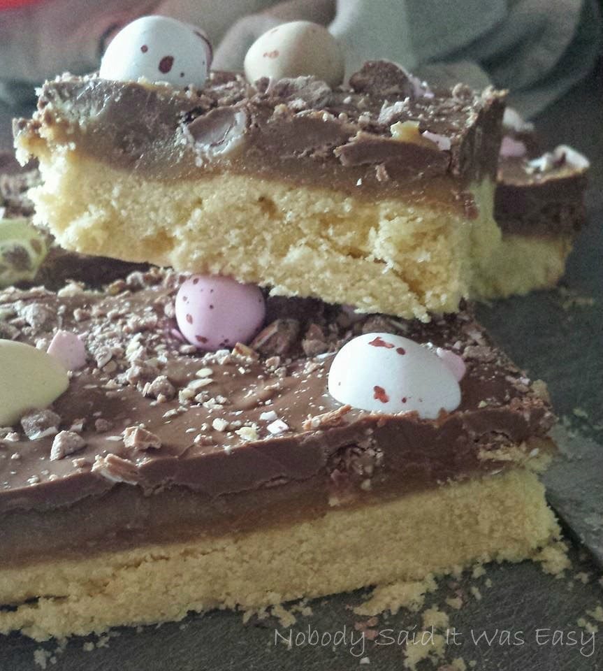 Easter millionaire shortbread