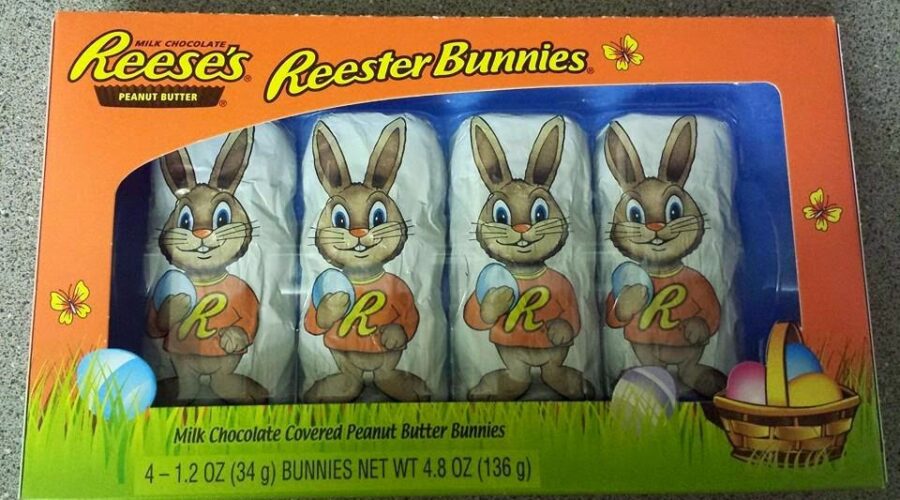 A pack of Reese's Easter bunnies