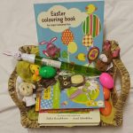 Inside the boys Easter basket