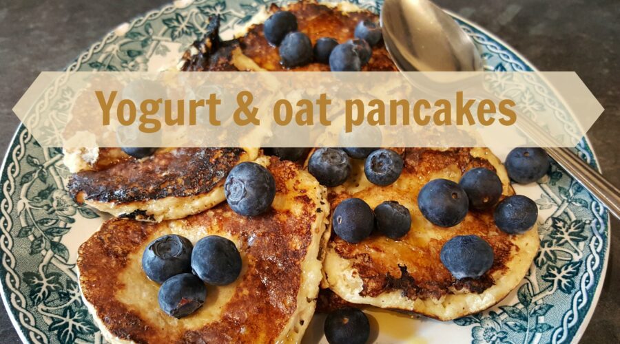 Yogurt oat pancakes