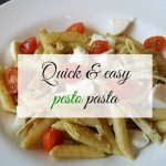 Quick and easy pesto pasta - NSIWE