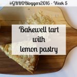 Bakewell tart with lemon pastry