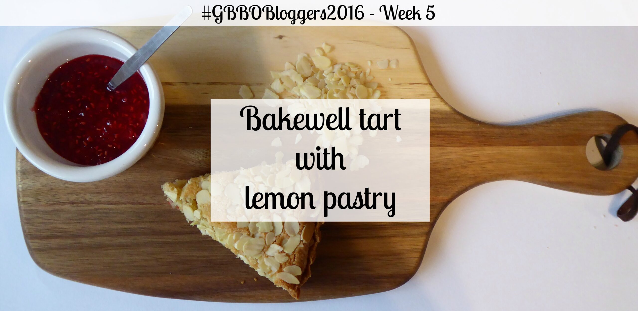 Bakewell tart with lemon pastry