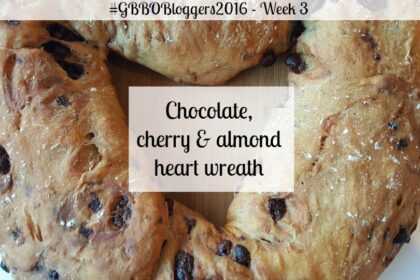 Chocolate, cherry & almond wreath recipe