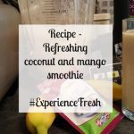 Coconut and mango smoothie