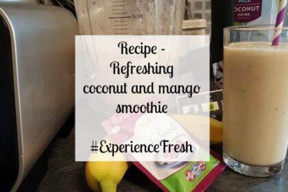 Coconut and mango smoothie