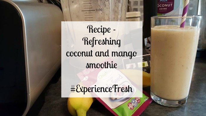 Coconut and mango smoothie