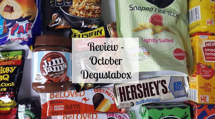 October Degustabox subscription Box review