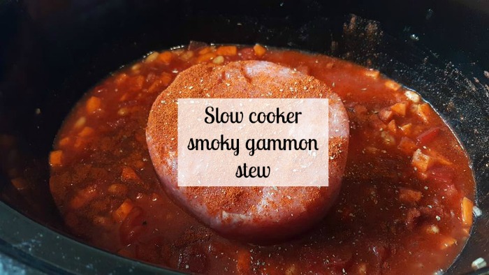 Slow cooker smoky gammon stew