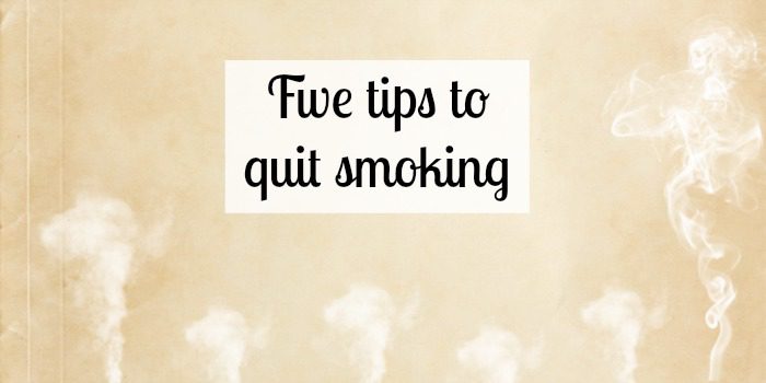 Five tips to quit smoking