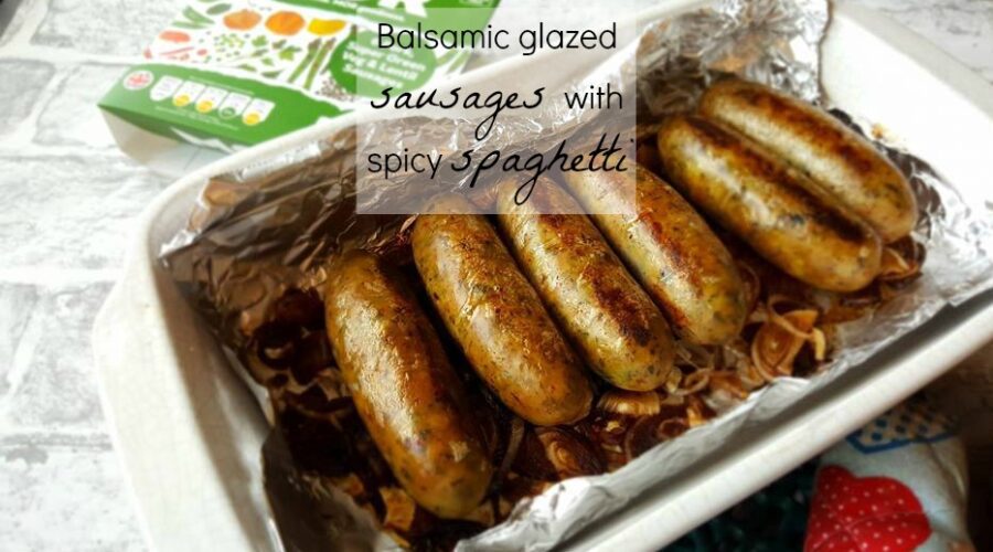 Balsamic glazed sausages