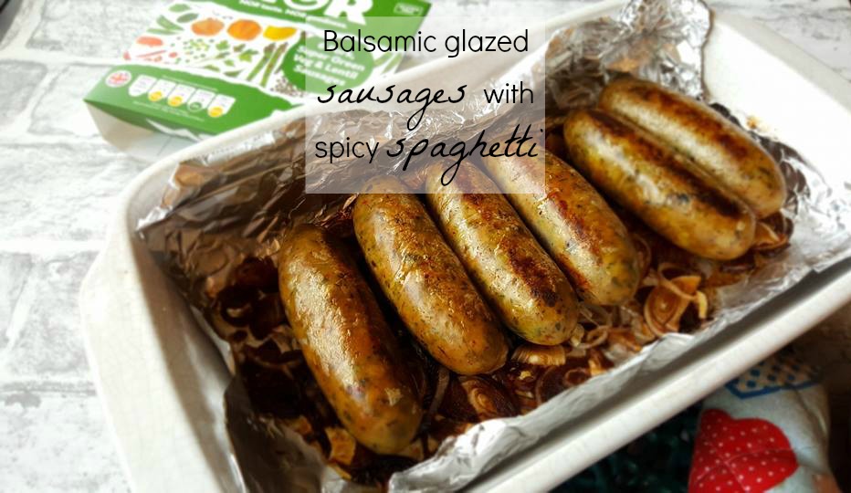 Balsamic glazed sausages