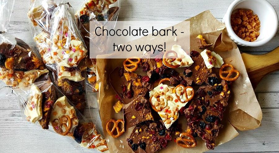 chocolate bark - two ways