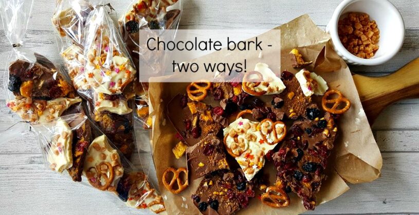 chocolate bark - two ways