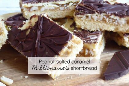 Peanut-salted caramel Millionaire's shortbread recipe