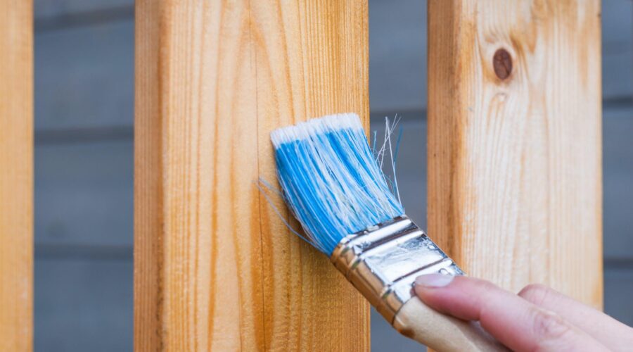 garden fence painting