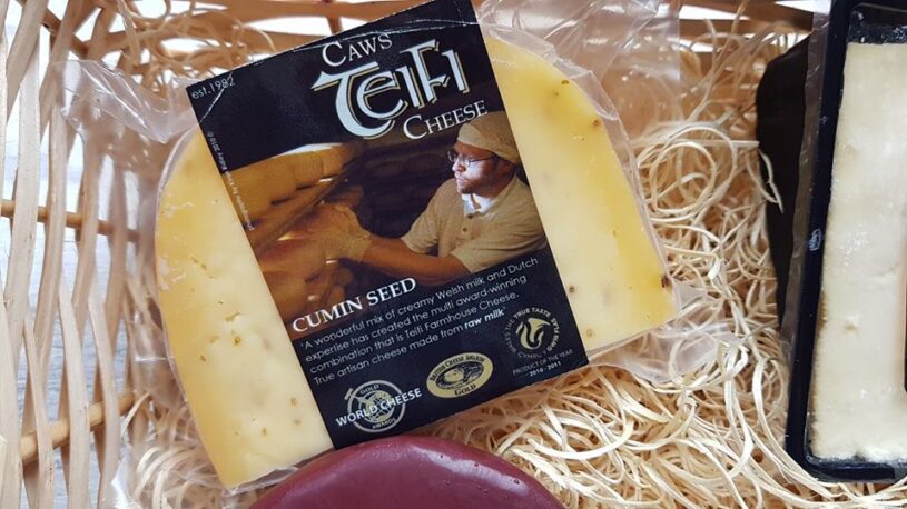 Teifi cumin cheese in the packet