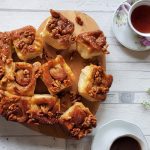 Sticky cinnamon and walnut breakfast buns