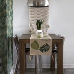 Console table with plant
