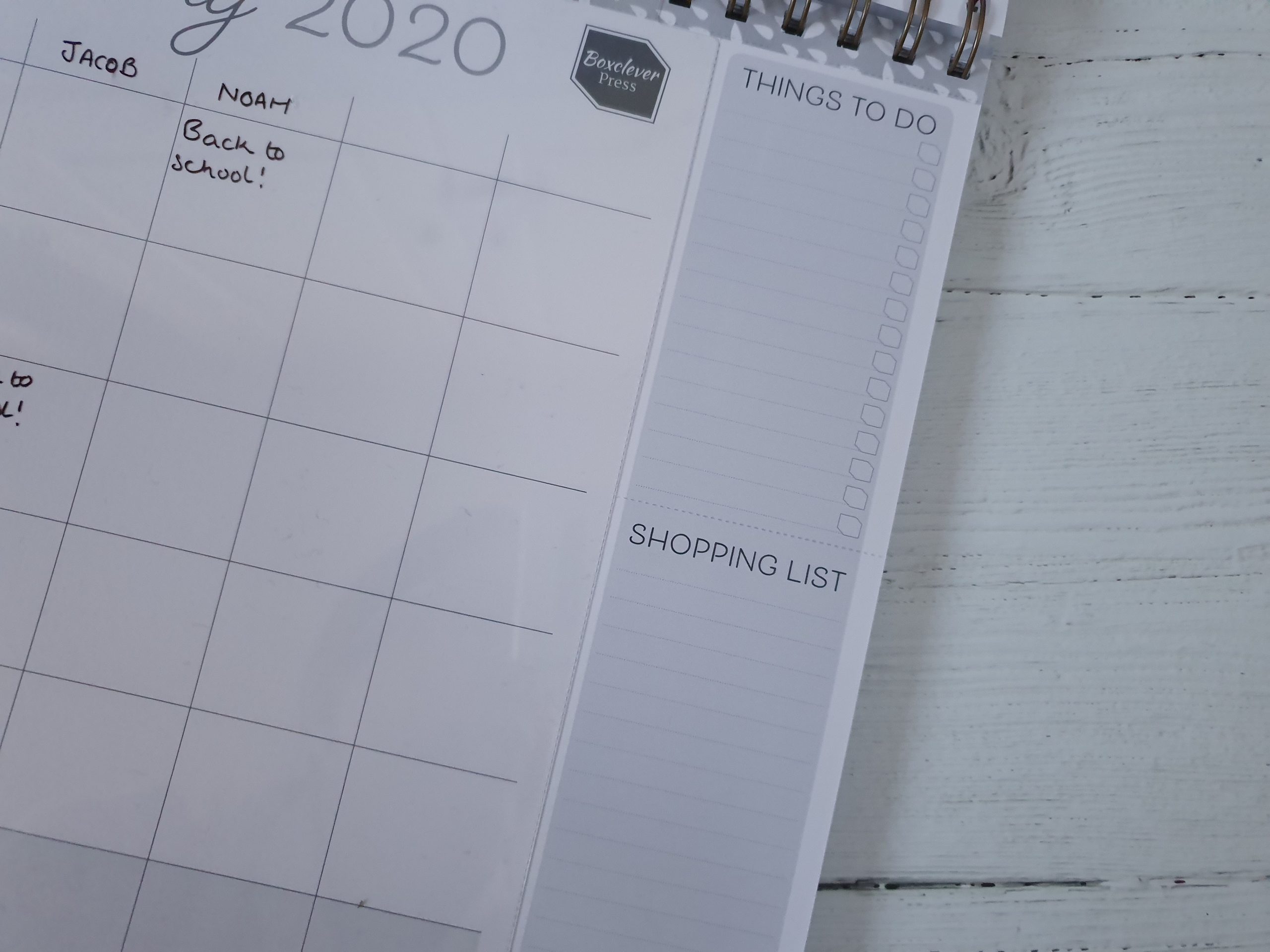 Boxclever Press Family Planner Calendar tear off lists