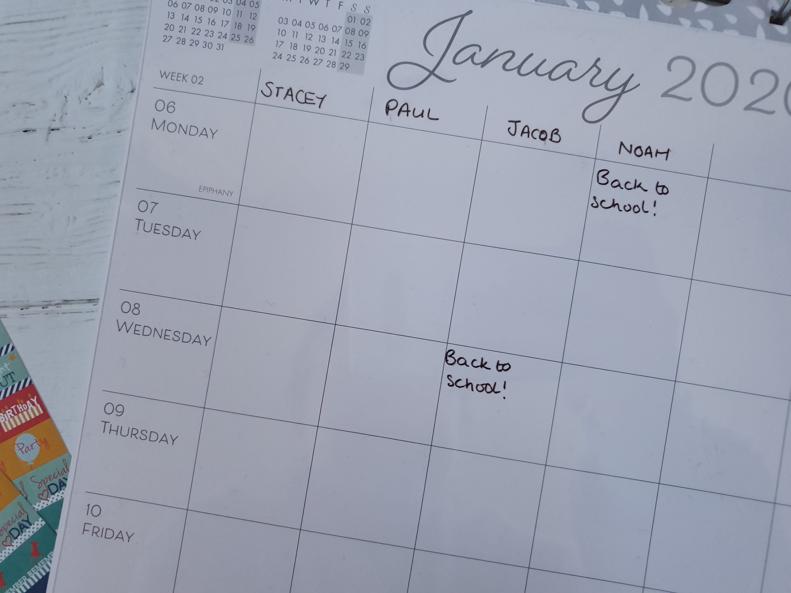 Boxclever Press Family Planner Calendar transparent overlay