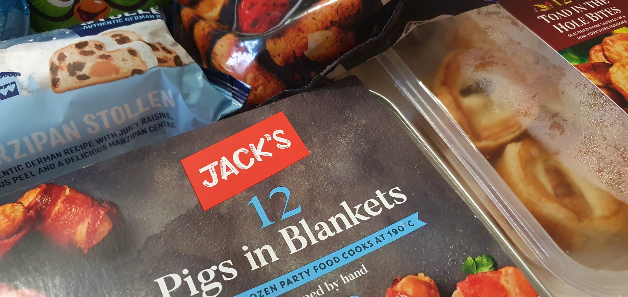 Jack's pigs in blankets close up