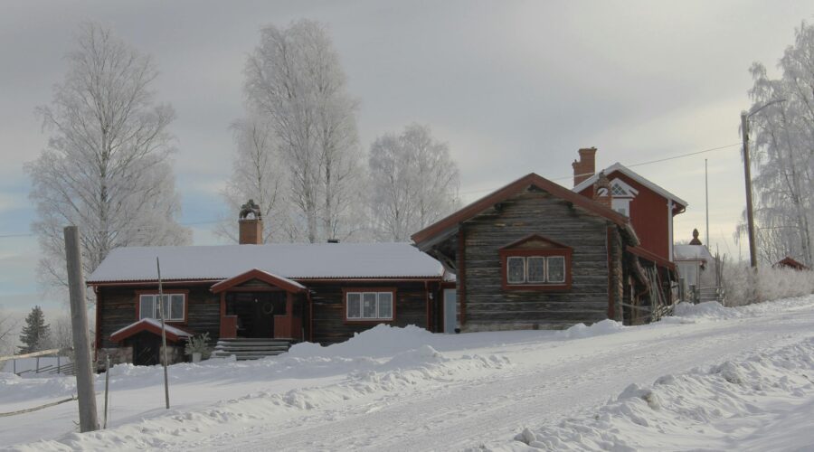 a medium size country house surrounded by snow; Making The Most Of Your First Winter In A Countryside Home