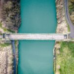 An aerial view of Horkstow bridge in North Lincolnshire; Most scenic drives in Lincolnshire