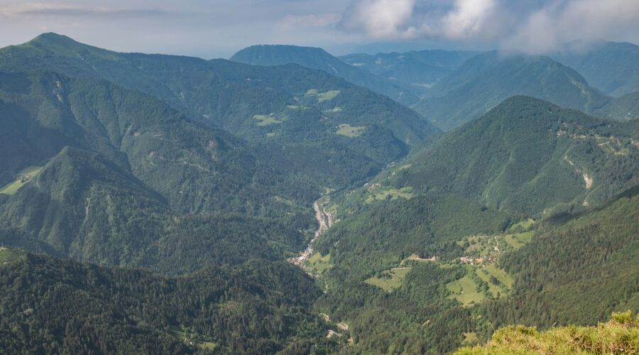 View of a valley in the mountains of Slovenia; Europe on foot - Why walking holidays should be on your 2025 to-do list