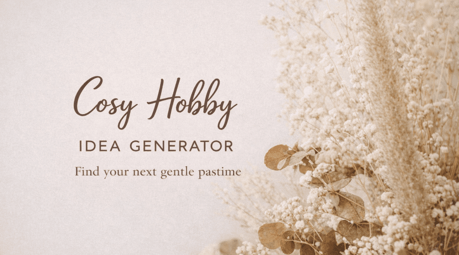COSY HOBBY IDEAS GENERATOR