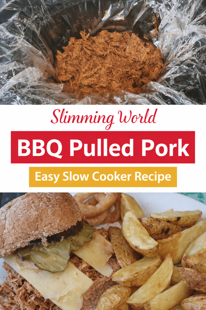 Slimming World BBQ Pulled Pork Easy Slow Cooker Recipe pin