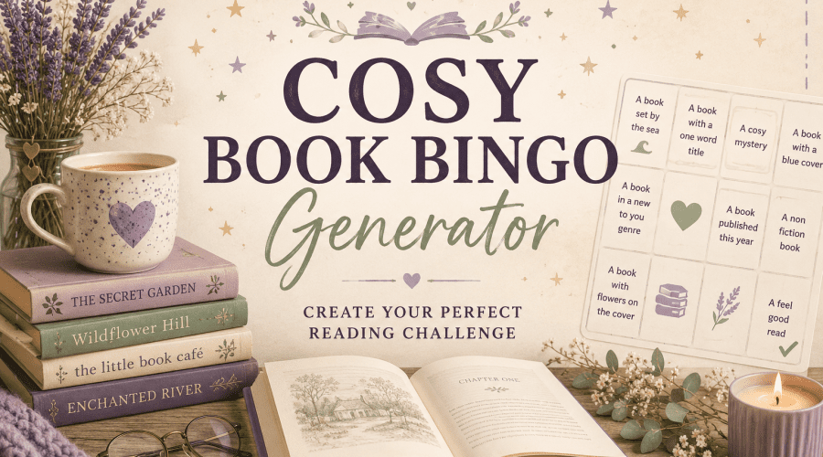 COSY BOOK BINGO GENERATOR